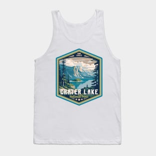 Crater Lake National Park Vintage Outdoor Badge Tank Top